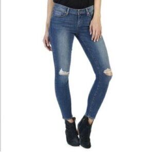 Paige Verdugo Ankle Distressed Stretch Jeans Womens Sz 25